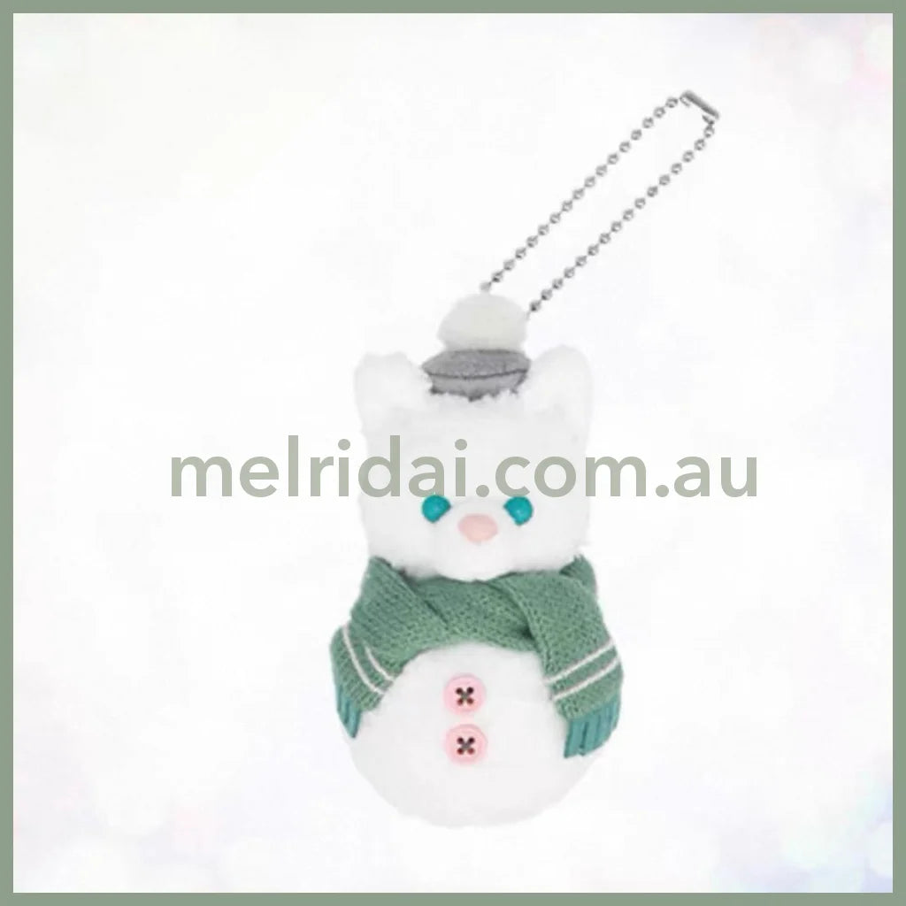 DISNEY | Tokyo Disney Sea GelaToni Snowman Mascot Holder Plush Keychain (Duffy and Friends Winter 2025)