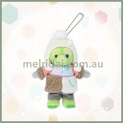 DISNEY | Tokyo Disney Sea OluMel Mascot Holder Plush Keychain with Badge (Duffy and Friends Winter 2025)