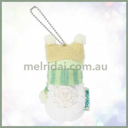 DISNEY | Tokyo Disney Sea OluMel Snowman Mascot Holder Plush Keychain (Duffy and Friends Winter 2025)