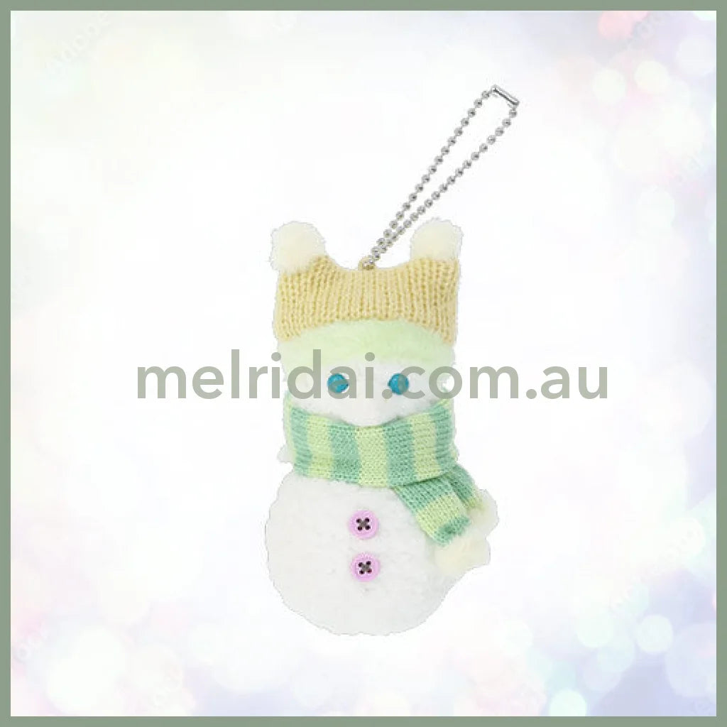 DISNEY | Tokyo Disney Sea OluMel Snowman Mascot Holder Plush Keychain (Duffy and Friends Winter 2025)
