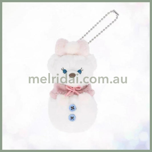 DISNEY | Tokyo Disney Sea Shelliemay Snowman Mascot Holder Plush Keychain (Duffy and Friends Winter 2025)