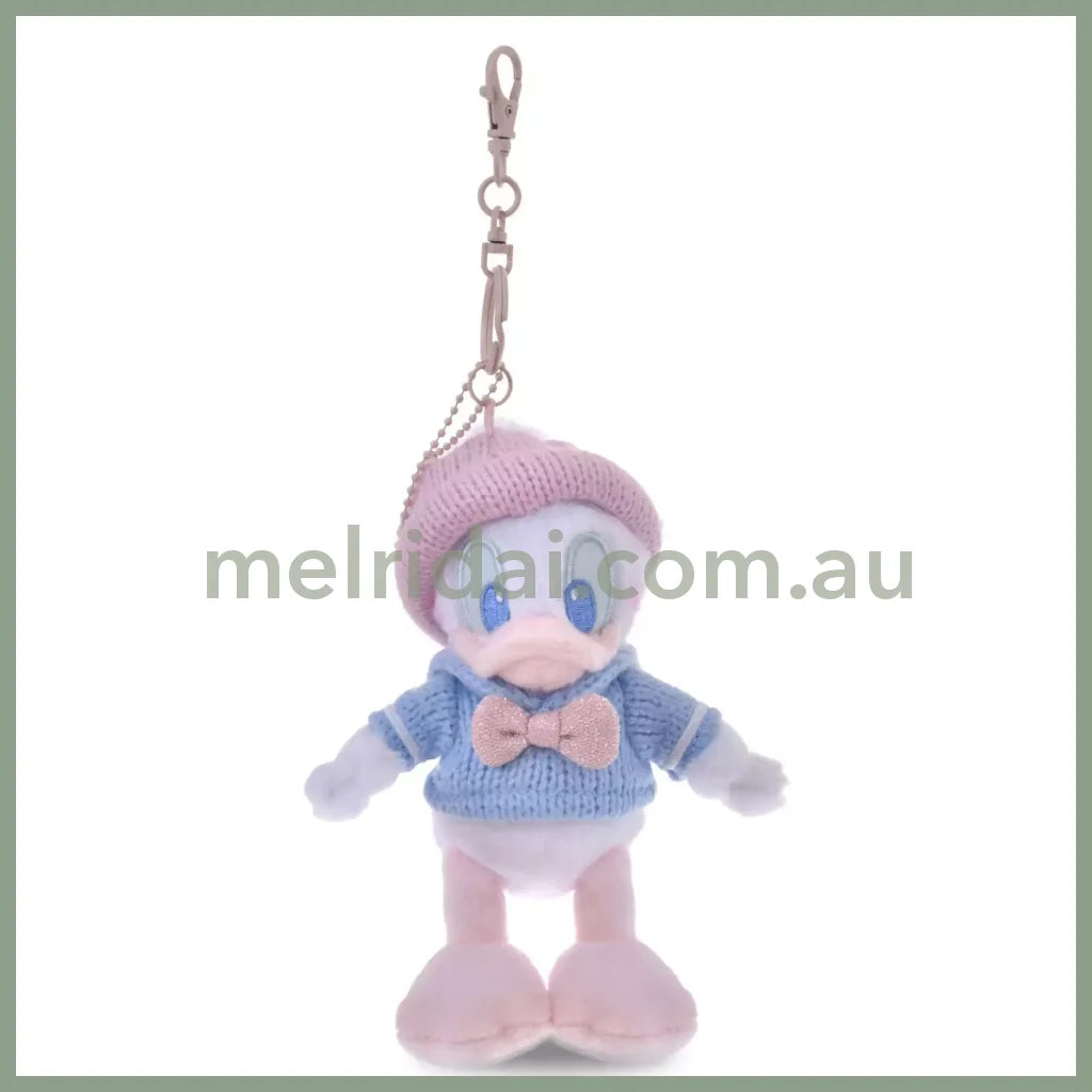 DISNEY | Tokyo Disney Store Donald Duck Plush Keychain Bag Charm Mascot 175×135x95mm (Winter Shiny Color)