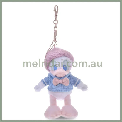 DISNEY | Tokyo Disney Store Donald Duck Plush Keychain Bag Charm Mascot 175×135x95mm (Winter Shiny Color)