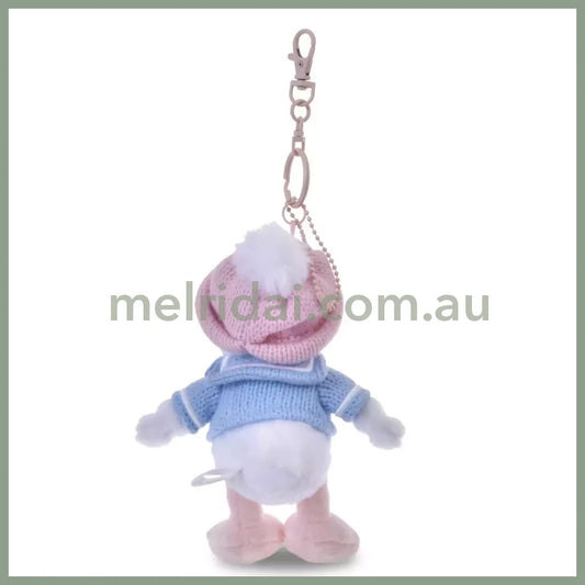 DISNEY | Tokyo Disney Store Donald Duck Plush Keychain Bag Charm Mascot 175×135x95mm (Winter Shiny Color)