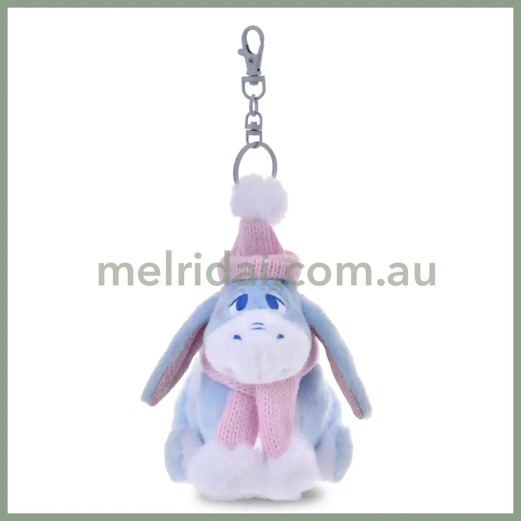 DISNEY | Tokyo Disney Store Eeyore Plush Keychain Bag Charm Mascot 140×130×80mm (Winter Shiny Color)