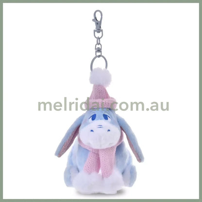 DISNEY | Tokyo Disney Store Eeyore Plush Keychain Bag Charm Mascot 140×130×80mm (Winter Shiny Color)