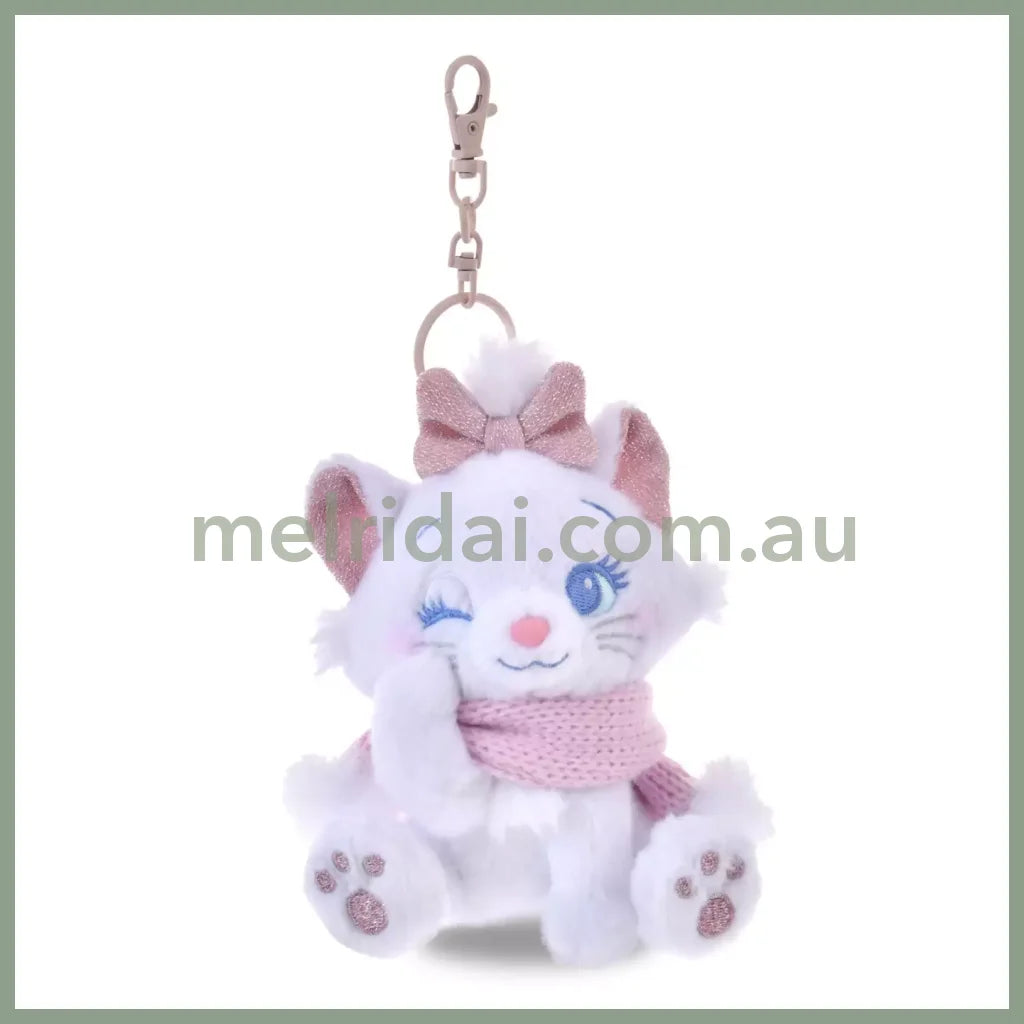 DISNEY | Tokyo Disney Store Marie Cat Plush Keychain Bag Charm Mascot 160×115×125mm (Winter Shiny Color)