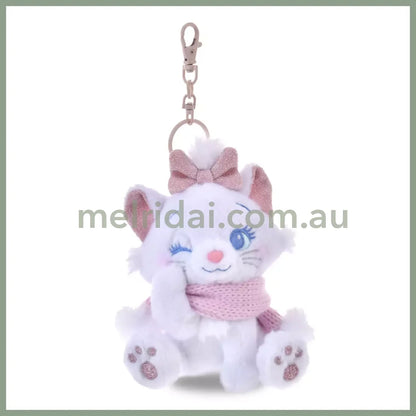 DISNEY | Tokyo Disney Store Marie Cat Plush Keychain Bag Charm Mascot 160×115×125mm (Winter Shiny Color)