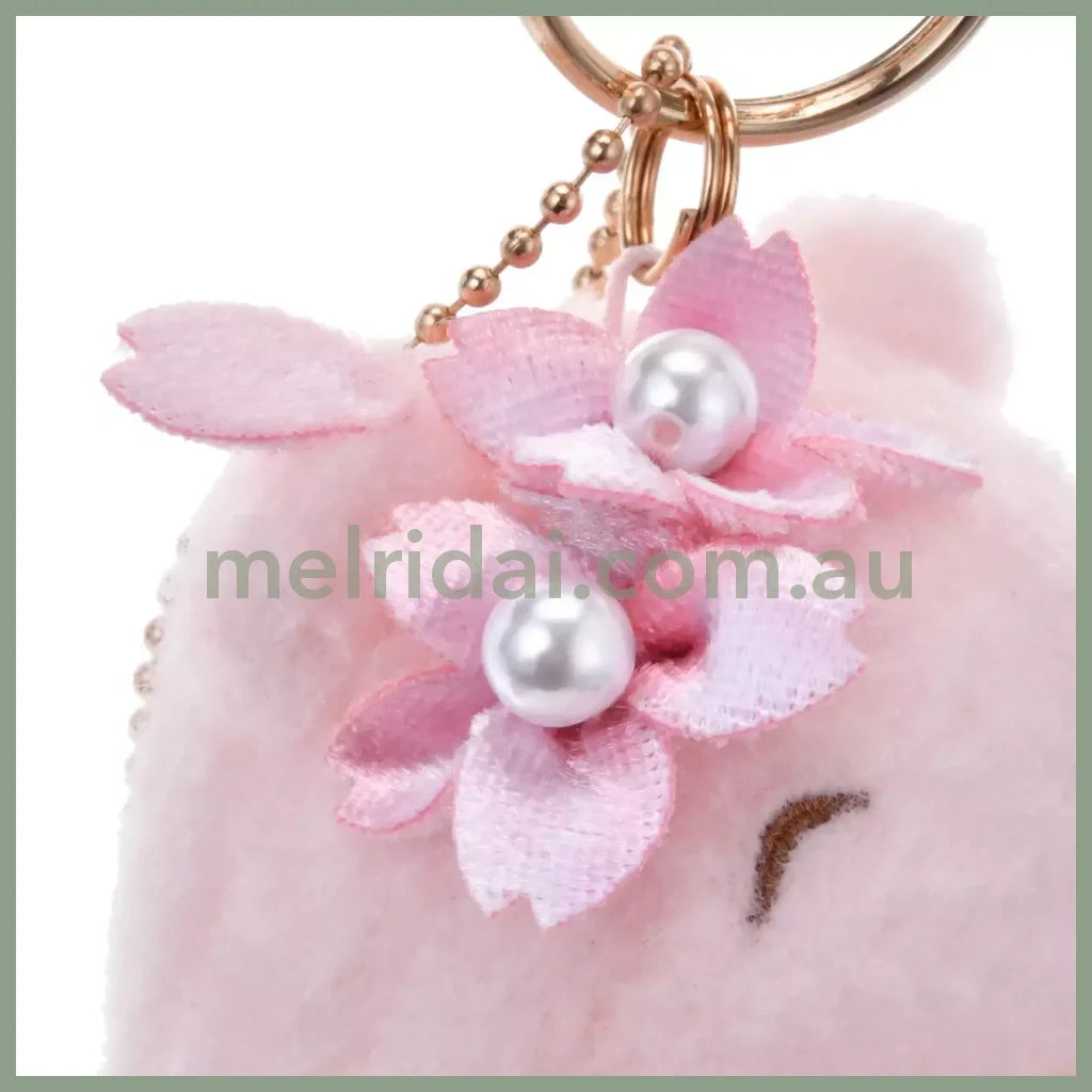 DISNEY | Tokyo Disney Store Winnie the Pooh & Piglet Plush Keychain Mascot Holder 14.5×8×9.5cm (Sakura 2025)