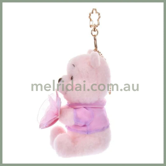 Disney | Tokyo Disney Store Winnie The Pooh Plush Keychain Mascot Holder 15×7.5×10Cm (Sakura 2025)