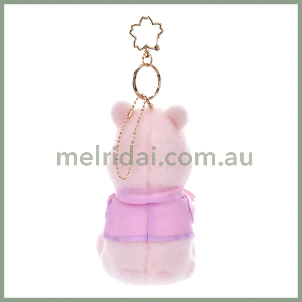 Disney | Tokyo Disney Store Winnie The Pooh Plush Keychain Mascot Holder 15×7.5×10Cm (Sakura 2025)