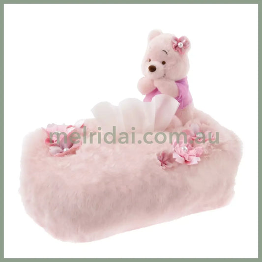 Disney | Tokyo Disney Store Winnie The Pooh Plush Tissue Box Cover 23.5×31×18Cm (Sakura 2025)