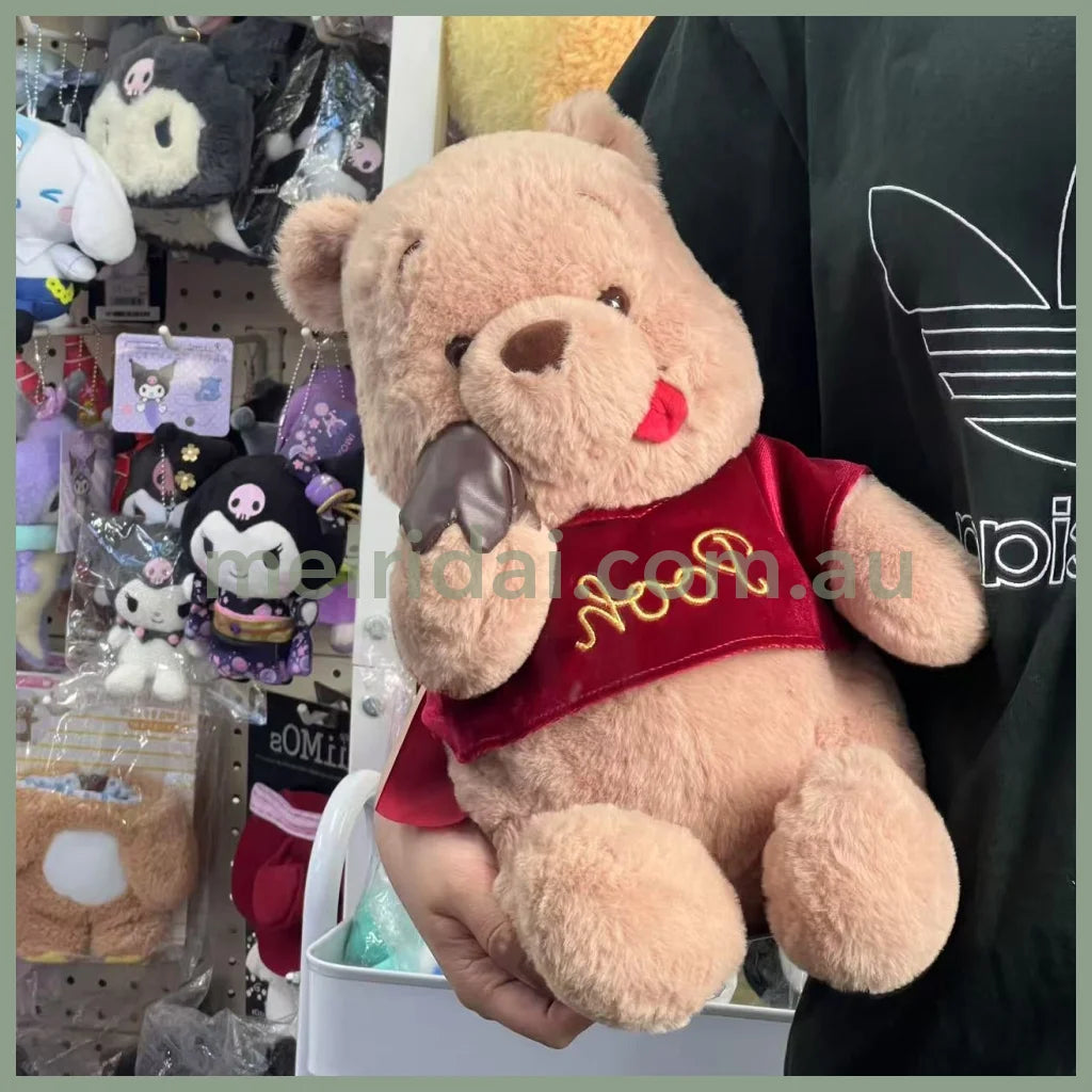 Disney | Tokyo Disney Store Winnie The Pooh Plush Toy 33.5×25×25Cm (Chocolate Valentine 2025)