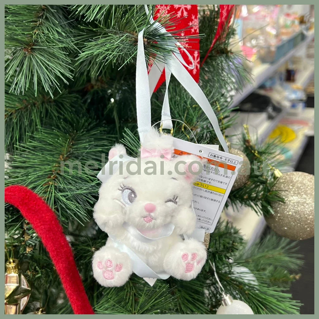 Disney | Tokyodisneyland Marie Cat Plush Keychain Mascot Holder (Ribbon)