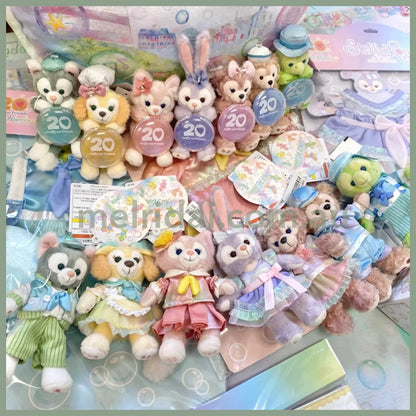 DISNEY | TokyoDisneySea Duffy and Friends LinaBell Mascot Holder Plush Keychain with Badge (20th Anniversary - Colorful