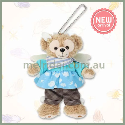 DISNEY | TokyoDisneySea Duffy and Friends Duffy Mascot Holder Plush Keychain with Badge (Wishing Wings)