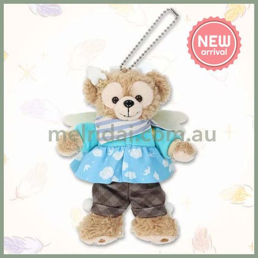 DISNEY | TokyoDisneySea Duffy and Friends Duffy Mascot Holder Plush Keychain with Badge (Wishing Wings)