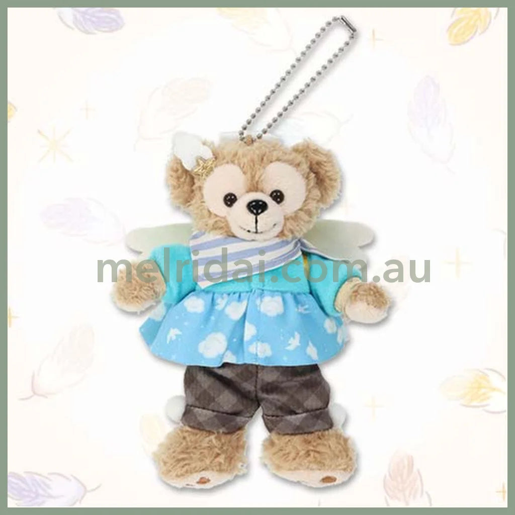DISNEY | TokyoDisneySea Duffy and Friends Duffy Mascot Holder Plush Keychain with Badge (Wishing Wings)