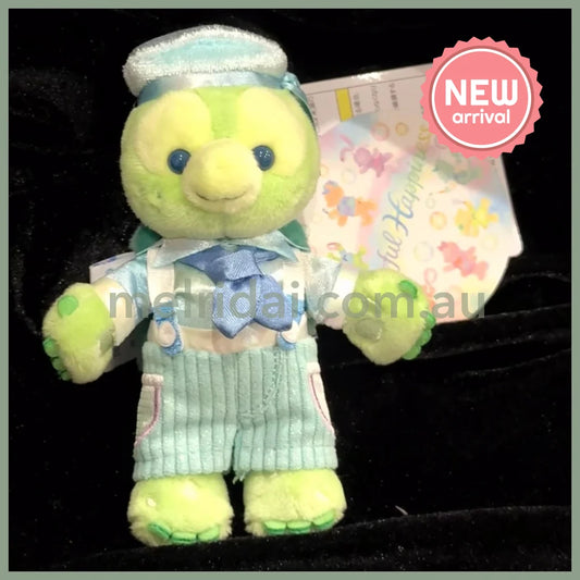 DISNEY | TokyoDisneySea Duffy and Friends OluMel Mascot Holder Plush Keychain with Badge (20th Anniversary - Colorful