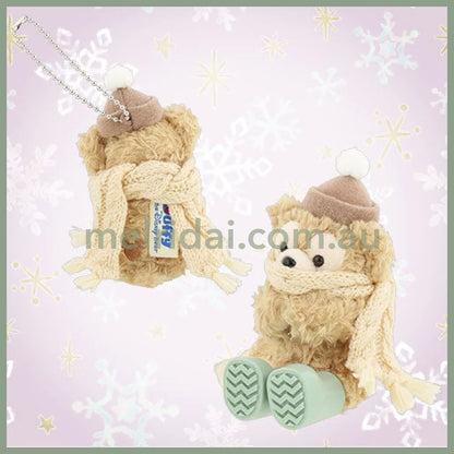 Disney | Tokyodisneysea Duffy And Friends Sitting Scarf Mascot Holder Plush Keychain (Dancing Snow