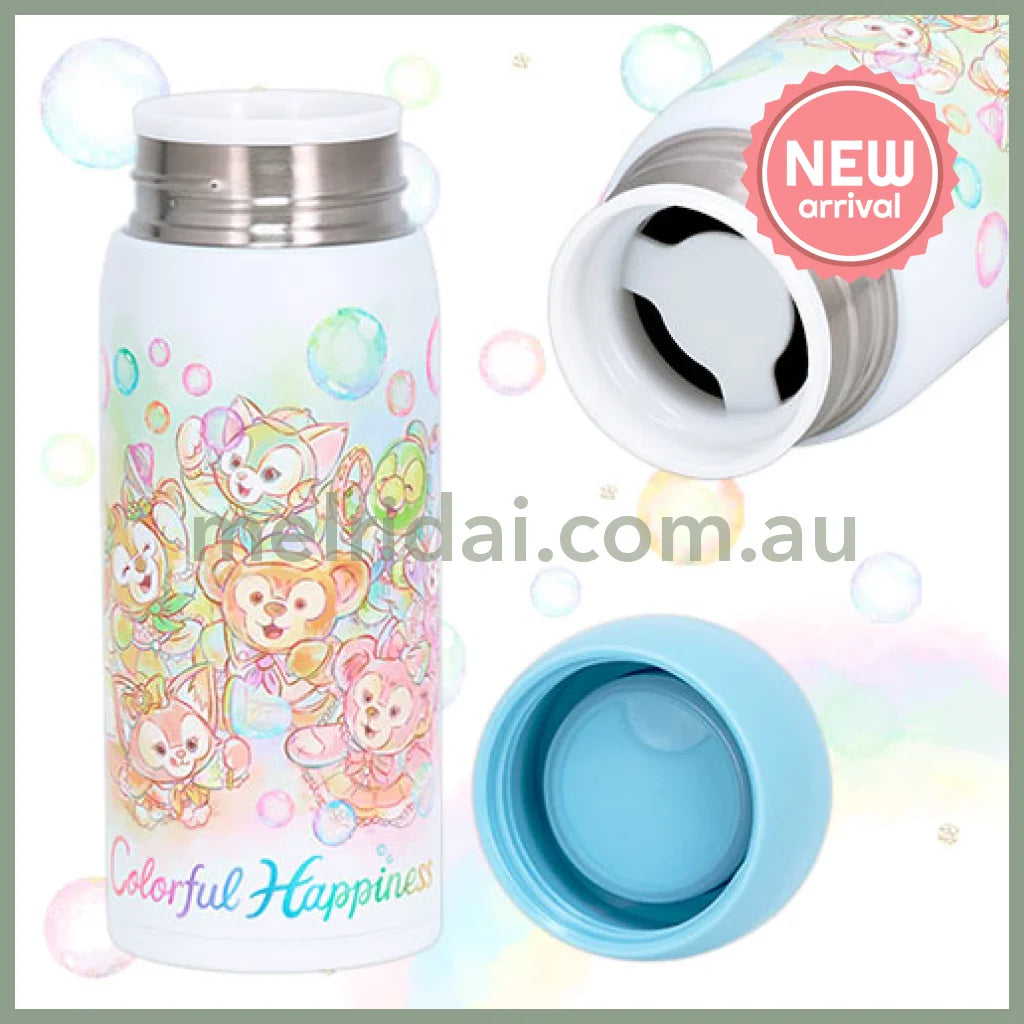 DISNEY | TokyoDisneySea Duffy and Friends Stainless Bottle 340ml (20th Anniversary - Colorful Happiness)