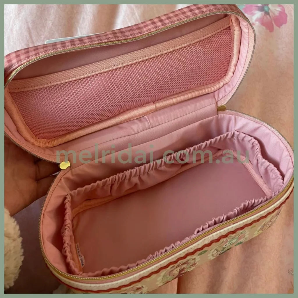 Disney | Tokyodisneysea Heartfelt Strawberry Gift Cosmetic Pouch Bag 东京迪士尼 情人节草莓限定 手提化妆包