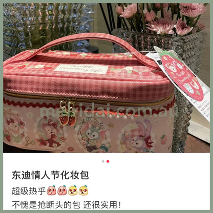 Disney | Tokyodisneysea Heartfelt Strawberry Gift Cosmetic Pouch Bag 东京迪士尼 情人节草莓限定 手提化妆包