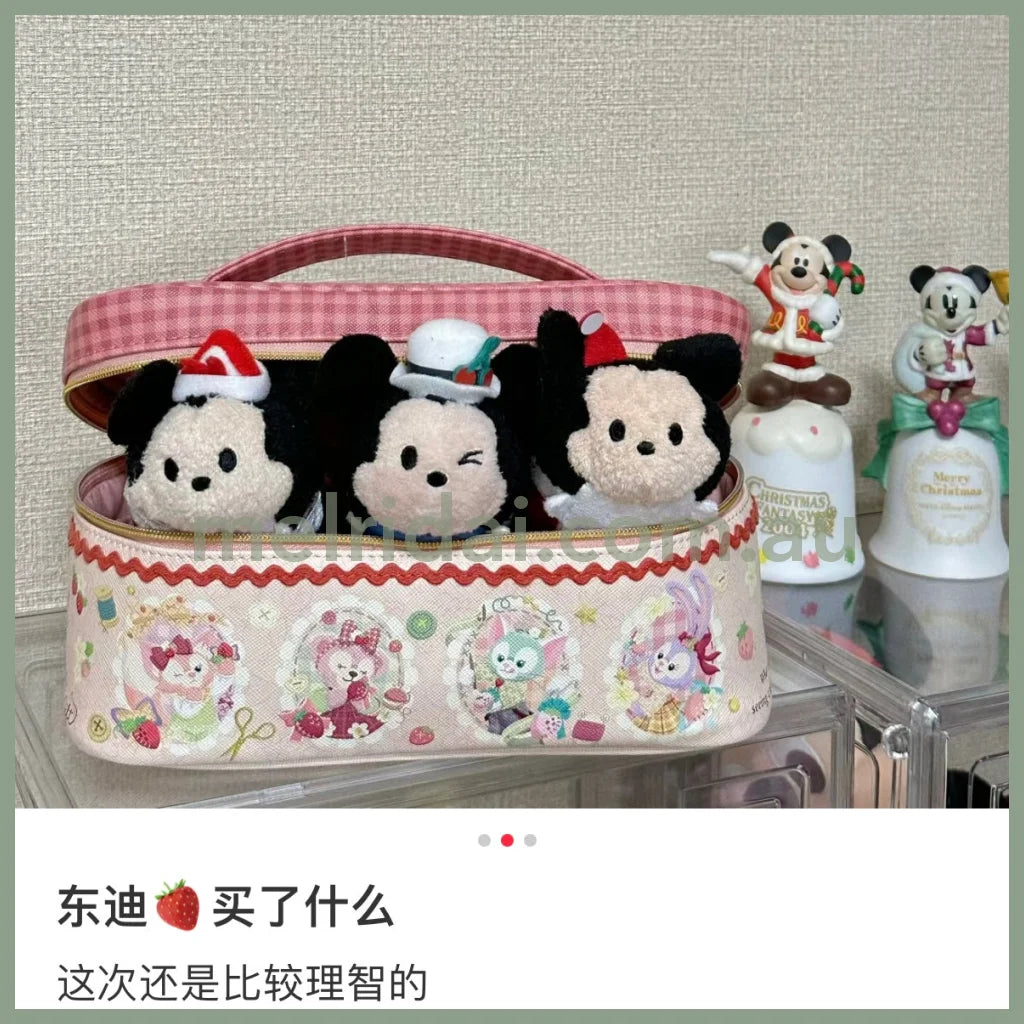 Disney | Tokyodisneysea Heartfelt Strawberry Gift Cosmetic Pouch Bag 东京迪士尼 情人节草莓限定 手提化妆包