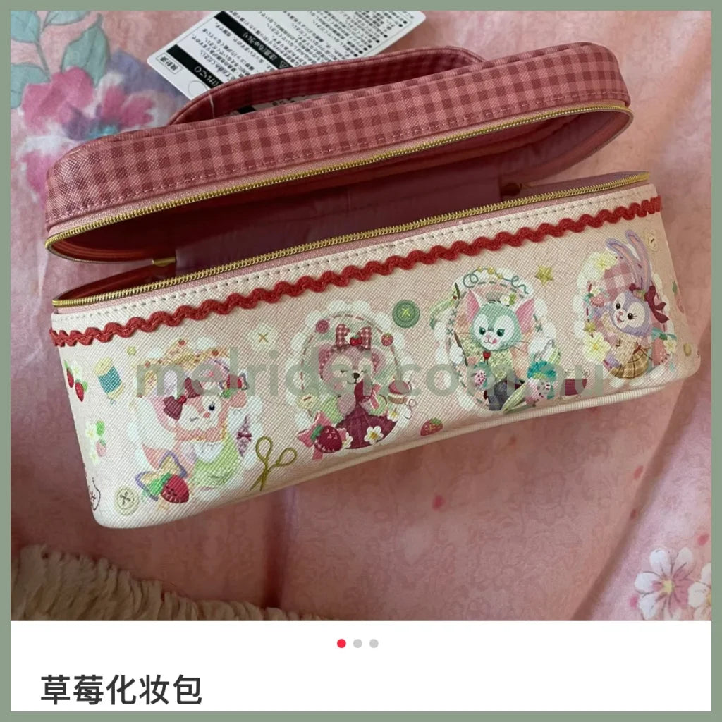 Disney | Tokyodisneysea Heartfelt Strawberry Gift Cosmetic Pouch Bag 东京迪士尼 情人节草莓限定 手提化妆包