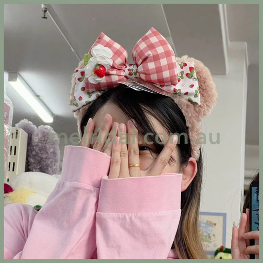 Disney | Tokyodisneysea Heartfelt Strawberry Gift Hairband 东京迪士尼 情人节草莓限定 雪莉玫发箍 可搭配包挂