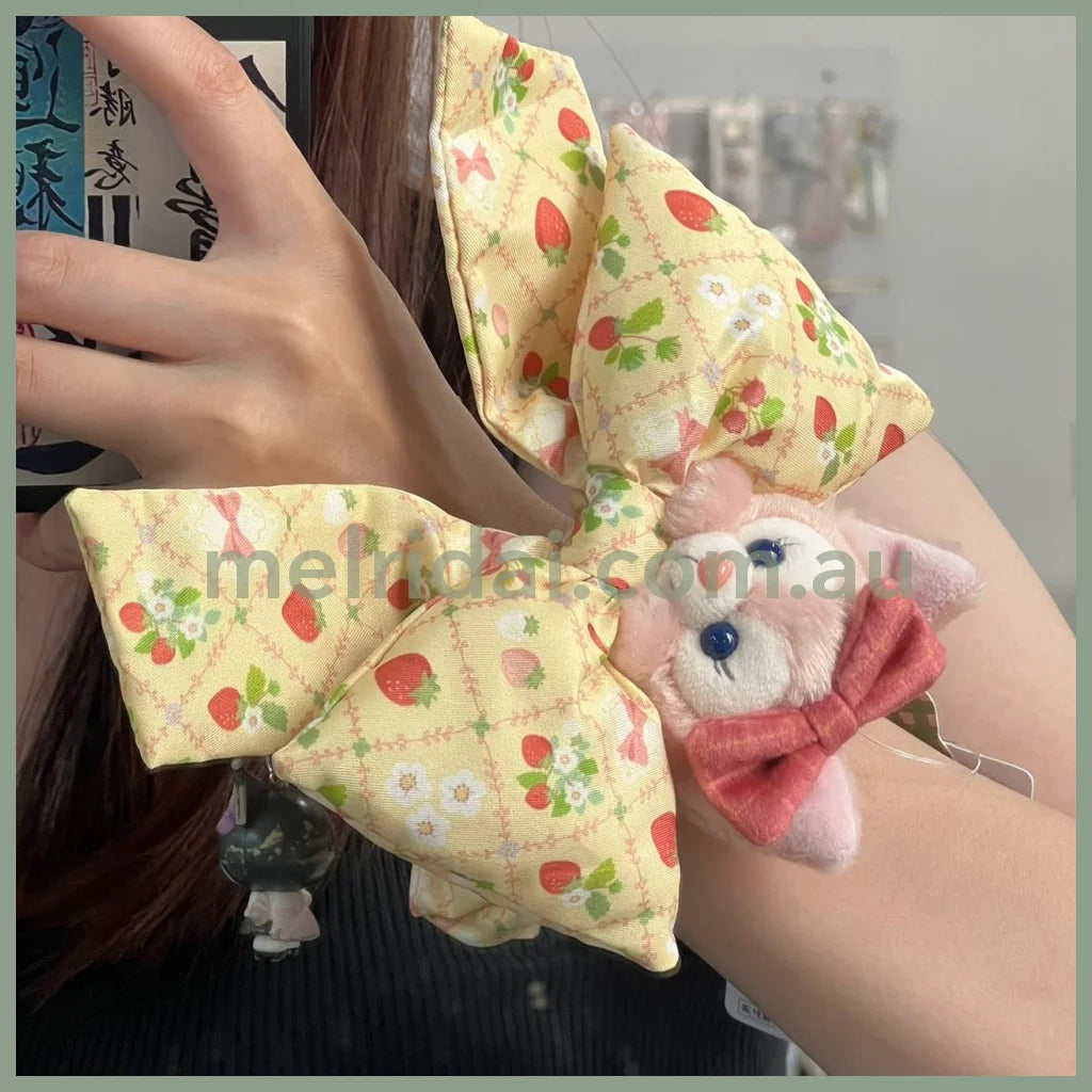 Disney | Tokyodisneysea Heartfelt Strawberry Gift Linabell Ribbon Scrunchie 东京迪士尼