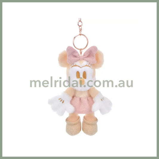 DISNEY | TokyoDisneyStore Minnie Mouse Plush Keychain Mascot Holder 12×11×9cm (Winter Shiny Color)