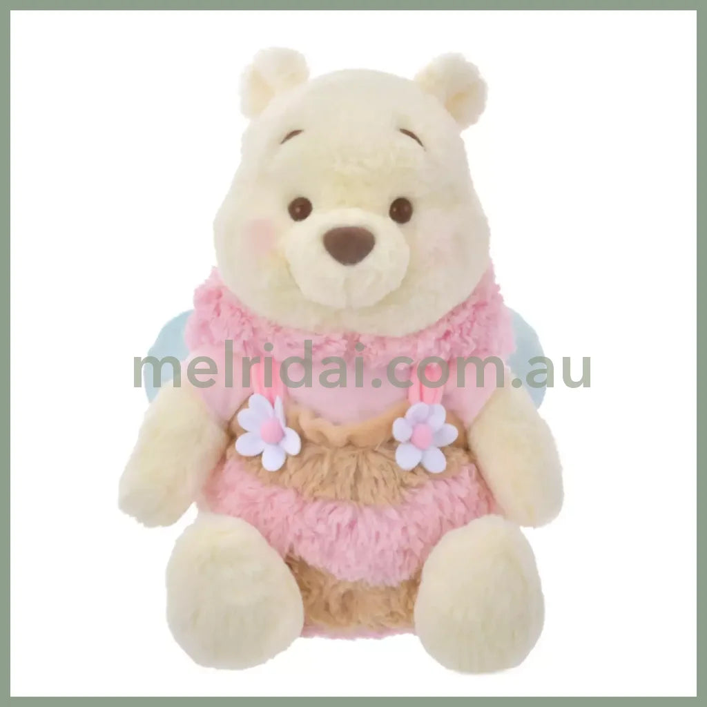 Disney | Tokyodisneystore Winnie The Pooh Fluffy Plush Doll M Pink 2024 Limited 39×28×22Cm (Honey