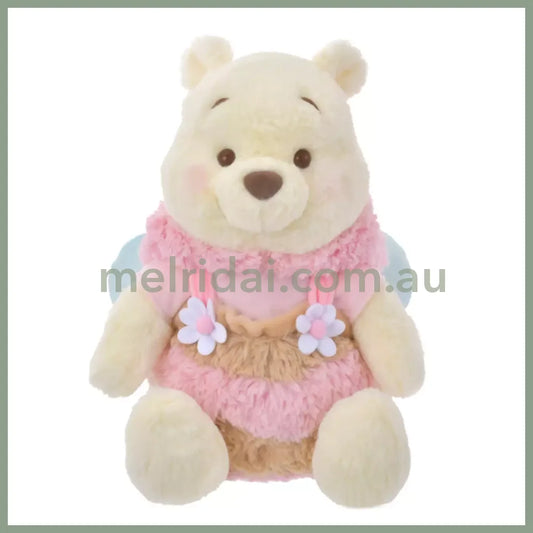 Disney | Tokyodisneystore Winnie The Pooh Fluffy Plush Doll M Pink 2024 Limited 39×28×22Cm (Honey