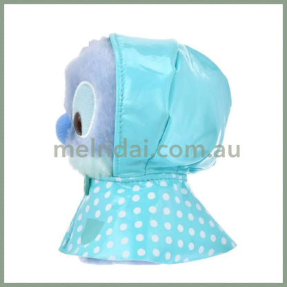Disney | Urupocha-Chan Mini Plush 11×11×8Cm (Rainy Day) 东京迪士尼 小公仔 豆豆眼/墩墩 帽子可摘（雨衣系列）