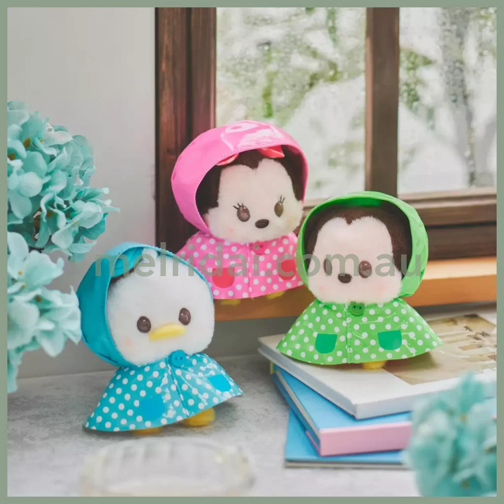Disney | Urupocha-Chan Mini Plush 11×11×8Cm (Rainy Day) 东京迪士尼 小公仔 豆豆眼/墩墩 帽子可摘（雨衣系列）