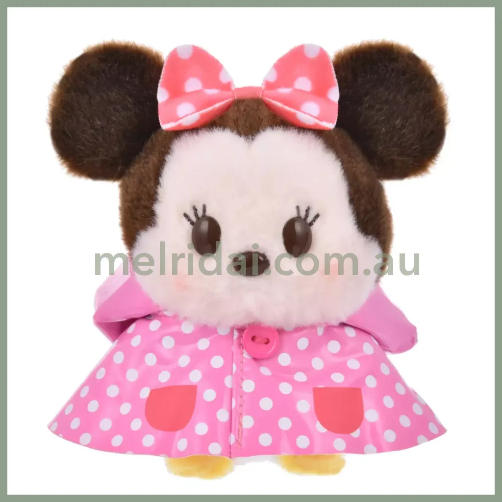 Disney | Urupocha-Chan Mini Plush 11×11×8Cm (Rainy Day) 东京迪士尼 小公仔 豆豆眼/墩墩 帽子可摘（雨衣系列）