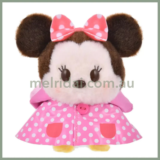 Disney | Urupocha-Chan Mini Plush 11×11×8Cm (Rainy Day) 东京迪士尼 小公仔 豆豆眼/墩墩 帽子可摘（雨衣系列）