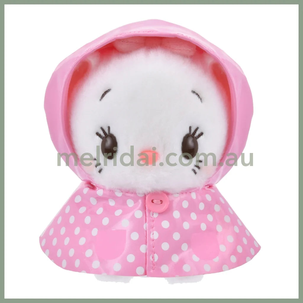 Disney | Urupocha-Chan Mini Plush 11×11×8Cm (Rainy Day) 东京迪士尼 小公仔 豆豆眼/墩墩 帽子可摘（雨衣系列）