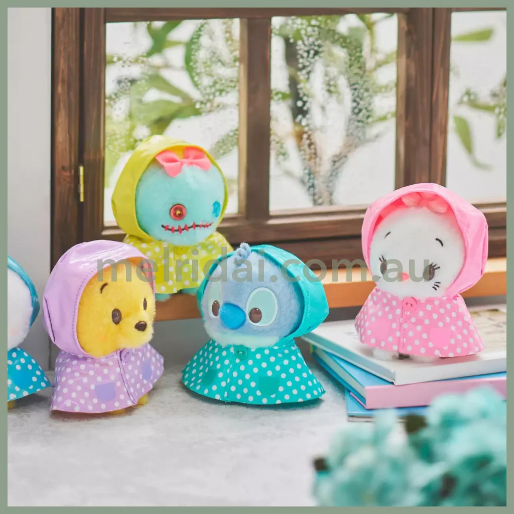 Disney | Urupocha-Chan Mini Plush 11×11×8Cm (Rainy Day) 东京迪士尼 小公仔 豆豆眼/墩墩 帽子可摘（雨衣系列）