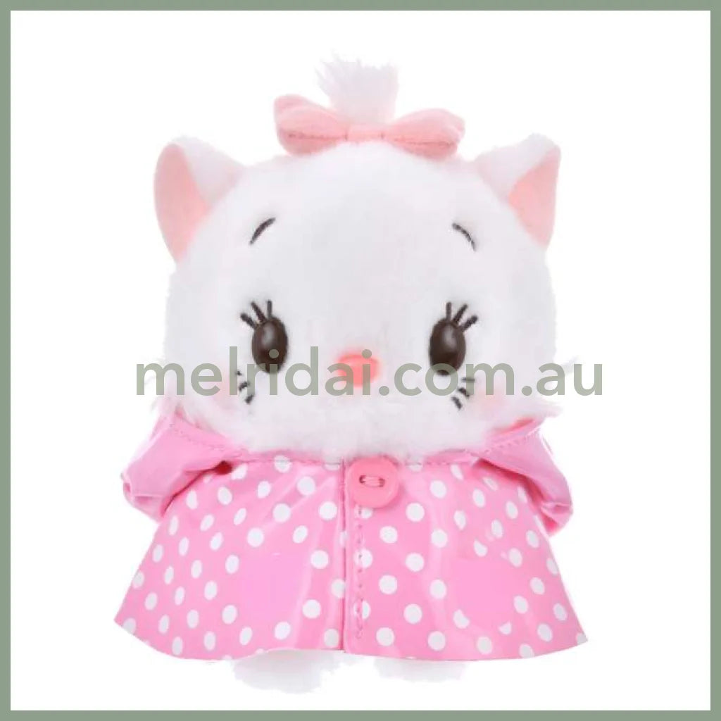 Disney | Urupocha-Chan Mini Plush 11×11×8Cm (Rainy Day) 东京迪士尼 小公仔 豆豆眼/墩墩 帽子可摘（雨衣系列） Marie Cat 玛丽猫
