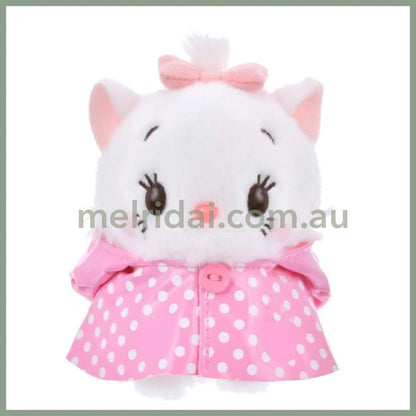 Disney | Urupocha-Chan Mini Plush 11×11×8Cm (Rainy Day) 东京迪士尼 小公仔 豆豆眼/墩墩 帽子可摘（雨衣系列） Marie Cat 玛丽猫