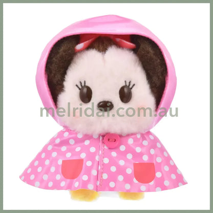 Disney | Urupocha-Chan Mini Plush 11×11×8Cm (Rainy Day) 东京迪士尼 小公仔 豆豆眼/墩墩 帽子可摘（雨衣系列） Minnie Mouse 米妮