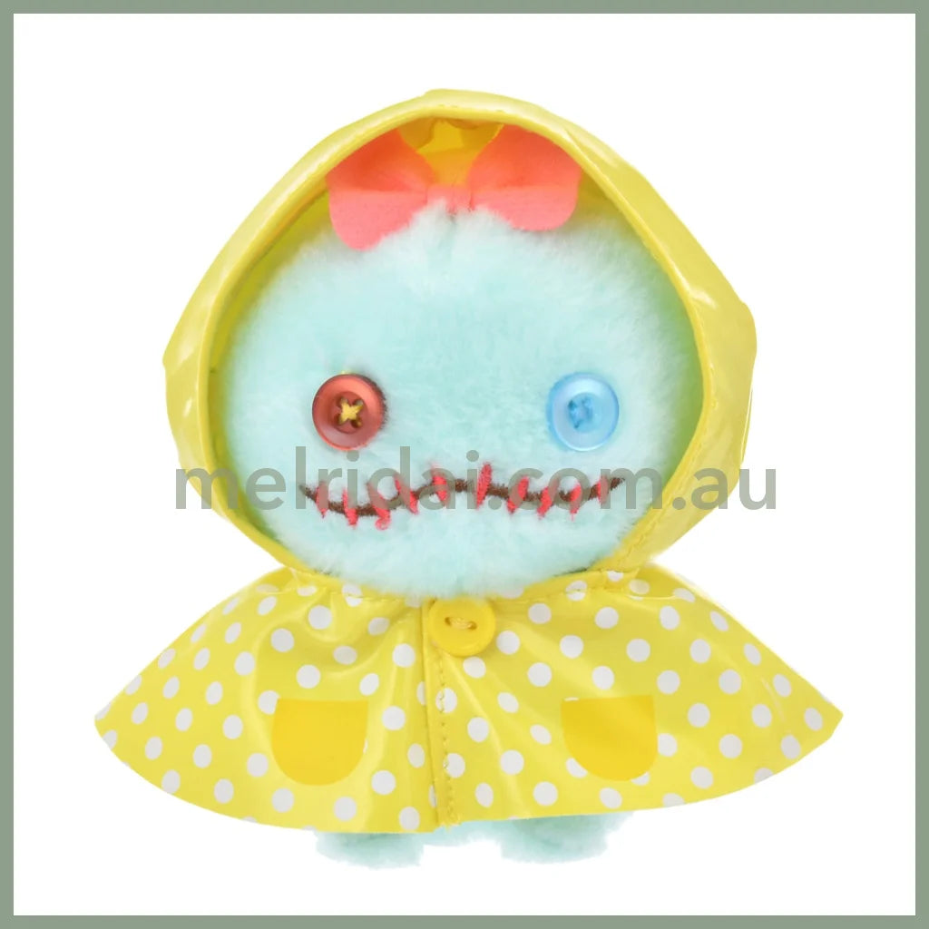 Disney | Urupocha-Chan Mini Plush 11×11×8Cm (Rainy Day) 东京迪士尼 小公仔 豆豆眼/墩墩 帽子可摘（雨衣系列） Scrump 小金