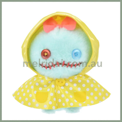 Disney | Urupocha-Chan Mini Plush 11×11×8Cm (Rainy Day) 东京迪士尼 小公仔 豆豆眼/墩墩 帽子可摘（雨衣系列） Scrump 小金
