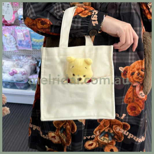 Disney | Winnie The Pooh 2Way Tote Bag With Removable Plush Toy 23.5×25×12.5Cm (Plush Goods)