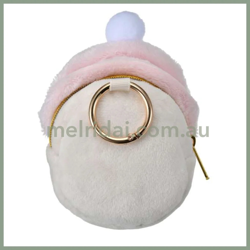 Disney | Winnie The Pooh And Friends Pouch With Carabiner Keychain 11.5×8.5×6Cm (Fruit Latte