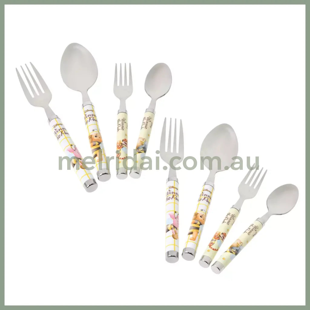Disney | Winnie The Pooh & Friends Cutlery Set Spoons And Forks 8Pcs (Hondy Day)