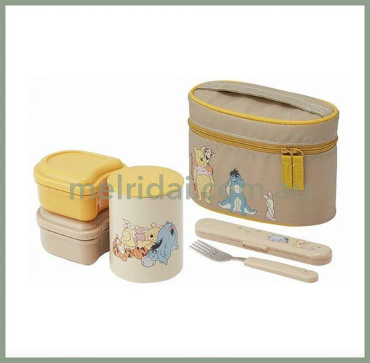 Disneywinnie The Pooh Lunch Box With Antibacterial Thermal Insulation Jar