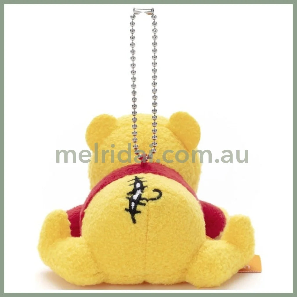 Disney | Winnie The Pooh Mascot Holder Plush Keychain W90×H55×D120Mm (Lying)